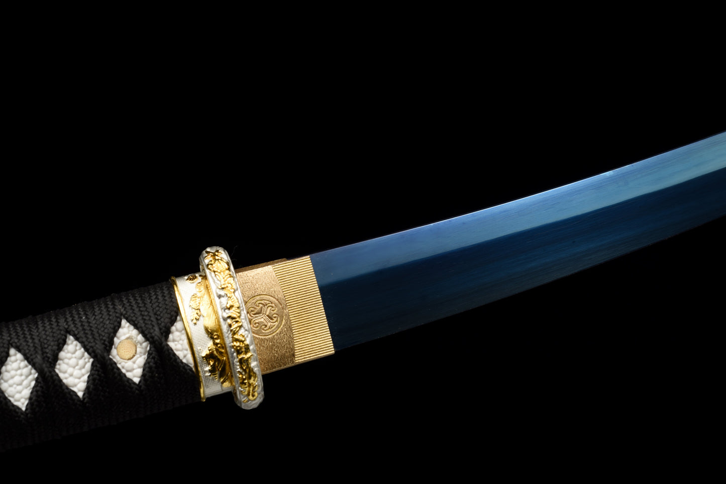 Handmade Full Tang Tanto Sword High manganese Blue steel Blade With scabbard - 21 in