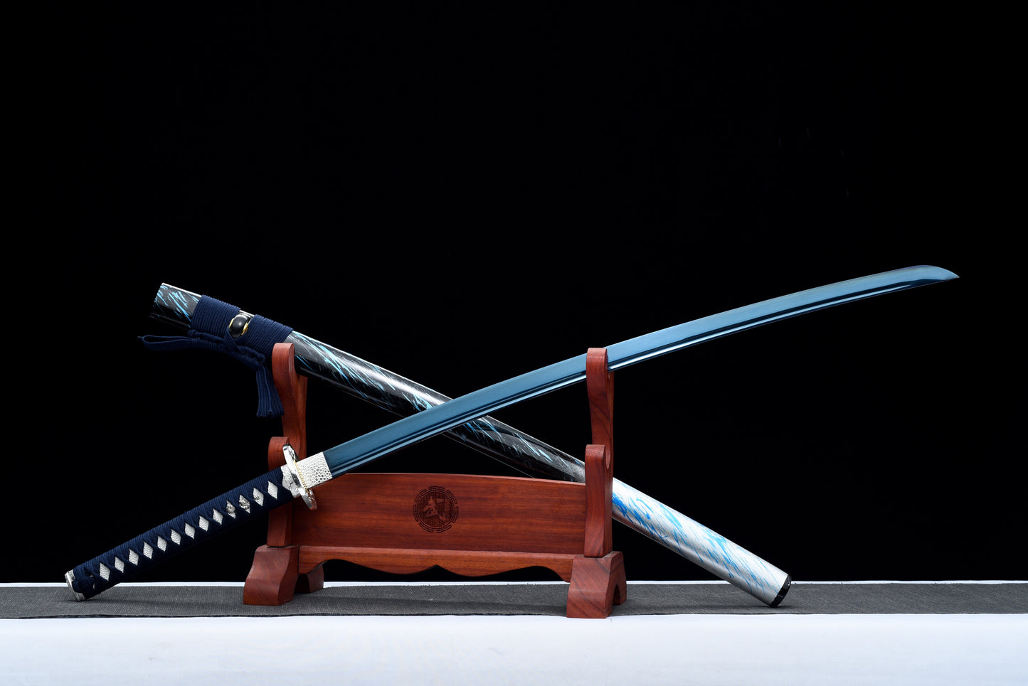 Handmade Full Tang Katana 1095 High carbon steel Blue Blade 41 inches