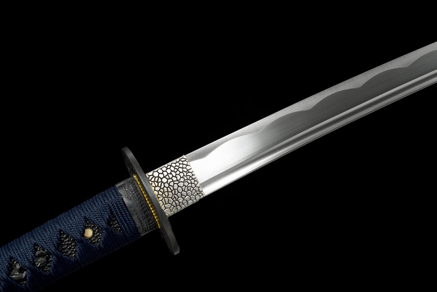 Handmade Full Tang katana 1045 carbon steel Blue Scabbard 41 inches