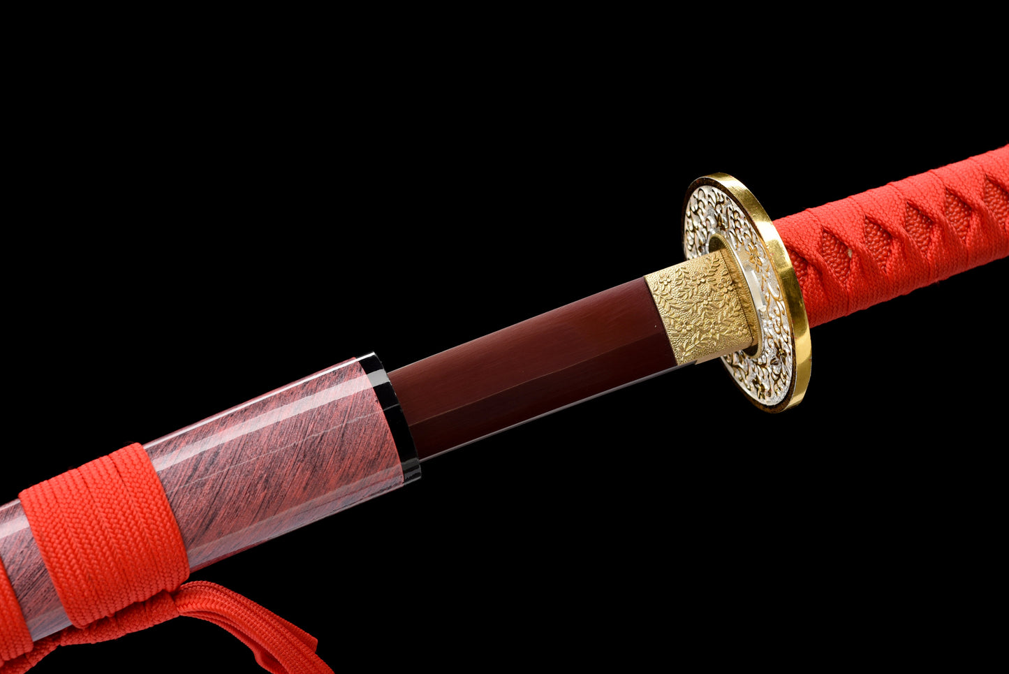 Handmade Full Tang Katana 1095 High carbon steel Red Blade 41 inches