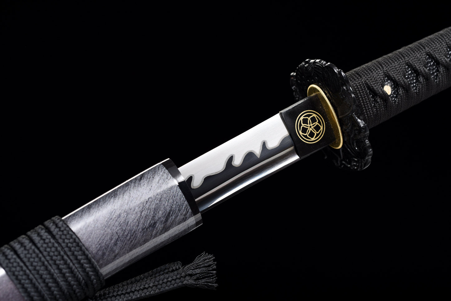 Handmade Full Tang Katana 1095High-carbon steel Black Blade 41 inches